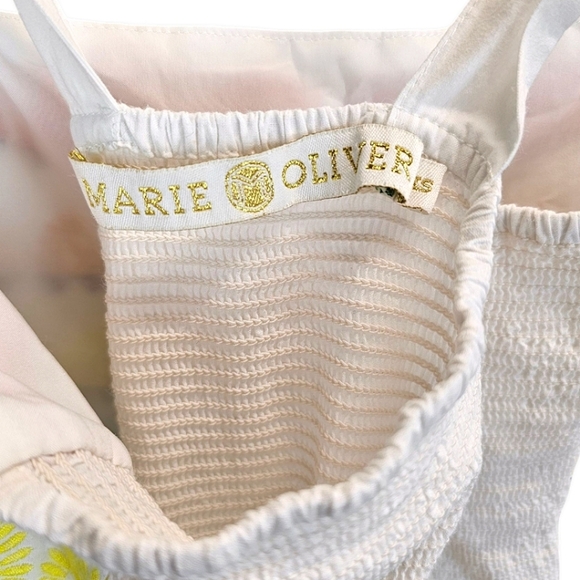 Marie Oliver Cotton Tegan Tank Maxi Dress Sz XS White Boho Chic Beach Vacation - Picture 14 of 16